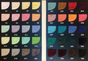 Цветовой каталог махровых тканей